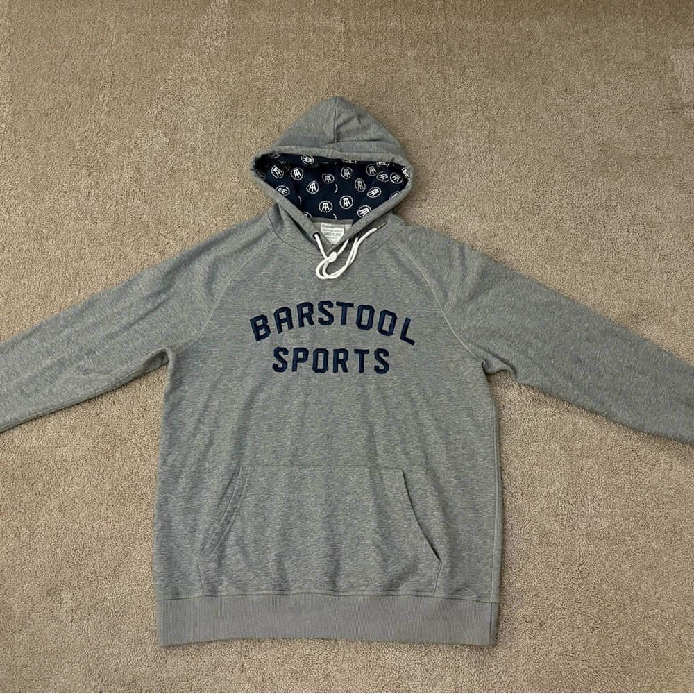 Barstool Sports Hoodie with Patterned Hood